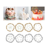 Maxbell 25 Pieces Mini Balloons Cake Topper DIY for Cake Baby Shower Decoration 5 Aureate 2cm