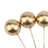 Maxbell 25 Pieces Mini Balloons Cake Topper DIY for Cake Baby Shower Decoration 5 Aureate 2cm