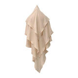 Maxbell Elegant Women Hijab Lightweight Solid Color Breathable Wrap Beige