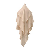 Maxbell Elegant Women Hijab Lightweight Solid Color Breathable Wrap Beige