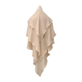 Maxbell Elegant Women Hijab Lightweight Solid Color Breathable Wrap Beige