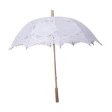Maxbell Lace Umbrella Photograph Parasol Accessories for Halloween Party Dancing White