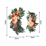 Maxbell Rustic Artificial Flowers Swag Flower Arrangement for Wedding Arch Party  Style F