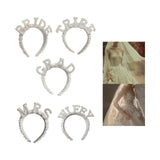 Maxbell Headband Hairband Wedding Headpieces Hair Accessories Headwear for Decor BRIDE