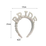 Maxbell Headband Hairband Wedding Headpieces Hair Accessories Headwear for Decor BRIDE