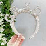 Maxbell Headband Hairband Wedding Headpieces Hair Accessories Headwear for Decor GRAD