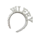 Maxbell Headband Hairband Wedding Headpieces Hair Accessories Headwear for Decor WIFEY