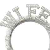 Maxbell Headband Hairband Wedding Headpieces Hair Accessories Headwear for Decor WIFEY