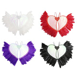 Maxbell Movable Angel Wings Photoshoot Party Prop for Adult Parades Halloween Violet