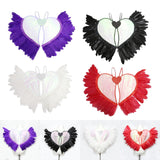 Maxbell Movable Angel Wings Photoshoot Party Prop for Adult Parades Halloween Violet