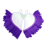Maxbell Movable Angel Wings Photoshoot Party Prop for Adult Parades Halloween Violet