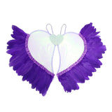 Maxbell Movable Angel Wings Photoshoot Party Prop for Adult Parades Halloween Violet