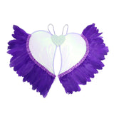 Maxbell Movable Angel Wings Photoshoot Party Prop for Adult Parades Halloween Violet