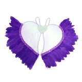 Maxbell Movable Angel Wings Photoshoot Party Prop for Adult Parades Halloween Violet
