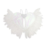 Maxbell Movable Angel Wings Photoshoot Party Prop for Adult Parades Halloween White