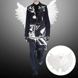 Maxbell Movable Angel Wings Photoshoot Party Prop for Adult Parades Halloween White