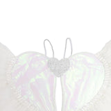 Maxbell Movable Angel Wings Photoshoot Party Prop for Adult Parades Halloween White