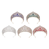 Maxbell Bridal Crown Headpieces Pageant Headpiece for festival Birthday White