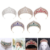Maxbell Bridal Crown Headpieces Pageant Headpiece for festival Birthday White