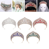 Maxbell Bridal Crown Headpieces Pageant Headpiece for festival Birthday White