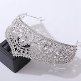 Maxbell Bridal Crown Headpieces Pageant Headpiece for festival Birthday White