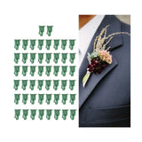 Maxbell 50 Pieces Corsage Breastpin DIY Triangle Lightweight for Dresses Blouse