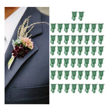 Maxbell 50 Pieces Corsage Breastpin DIY Triangle Lightweight for Dresses Blouse