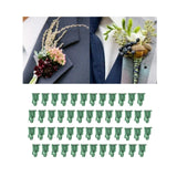 Maxbell 50 Pieces Corsage Breastpin DIY Triangle Lightweight for Dresses Blouse