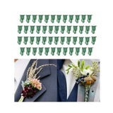 Maxbell 50 Pieces Corsage Breastpin DIY Triangle Lightweight for Dresses Blouse