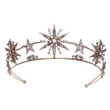 Maxbell Wedding Bride Headpieces Dress up Fancy for Bridesmaid Photo Props Festival Aureate