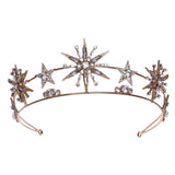 Maxbell Wedding Bride Headpieces Dress up Fancy for Bridesmaid Photo Props Festival Aureate