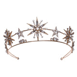 Maxbell Wedding Bride Headpieces Dress up Fancy for Bridesmaid Photo Props Festival Aureate