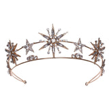 Maxbell Wedding Bride Headpieces Dress up Fancy for Bridesmaid Photo Props Festival Aureate