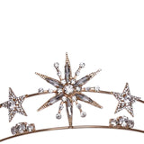 Maxbell Wedding Bride Headpieces Dress up Fancy for Bridesmaid Photo Props Festival Aureate