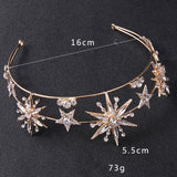 Maxbell Wedding Bride Headpieces Dress up Fancy for Bridesmaid Photo Props Festival Aureate