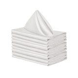 Maxbell 10x Weddings Party Napkins Portable Elegant for Events Banquets Weddings White