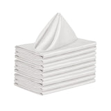 Maxbell 10x Weddings Party Napkins Portable Elegant for Events Banquets Weddings White