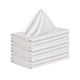 Maxbell 10x Weddings Party Napkins Portable Elegant for Events Banquets Weddings White