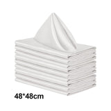 Maxbell 10x Weddings Party Napkins Portable Elegant for Events Banquets Weddings White