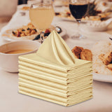 Maxbell 10x Weddings Party Napkins Portable Elegant for Events Banquets Weddings Aureate