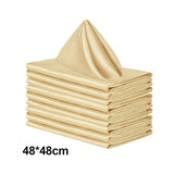 Maxbell 10x Weddings Party Napkins Portable Elegant for Events Banquets Weddings Aureate