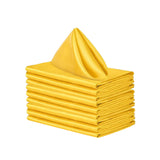 Maxbell 10x Weddings Party Napkins Portable Elegant for Events Banquets Weddings Yellow