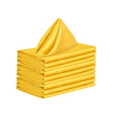 Maxbell 10x Weddings Party Napkins Portable Elegant for Events Banquets Weddings Yellow