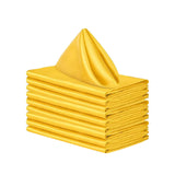 Maxbell 10x Weddings Party Napkins Portable Elegant for Events Banquets Weddings Yellow