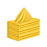 Maxbell 10x Weddings Party Napkins Portable Elegant for Events Banquets Weddings Yellow