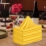 Maxbell 10x Weddings Party Napkins Portable Elegant for Events Banquets Weddings Yellow