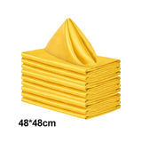 Maxbell 10x Weddings Party Napkins Portable Elegant for Events Banquets Weddings Yellow