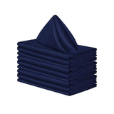 Maxbell 10x Weddings Party Napkins Portable Elegant for Events Banquets Weddings Dark Blue