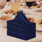 Maxbell 10x Weddings Party Napkins Portable Elegant for Events Banquets Weddings Dark Blue