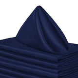 Maxbell 10x Weddings Party Napkins Portable Elegant for Events Banquets Weddings Dark Blue